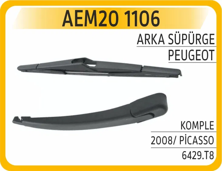 6429T8 Arka Süpürge Komple Peugeot 2008/ Picasso | 1106 AEM