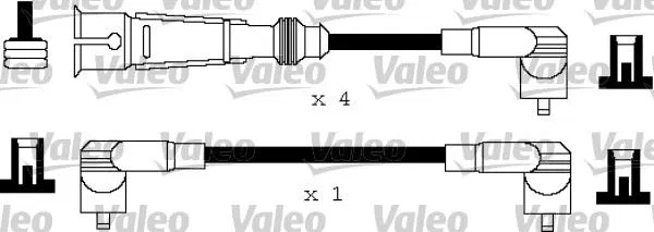 VW_EUR_FCX_346119 Ateşleme Kablo TK. VW Polo Classic 8V (95-99) | VALEO