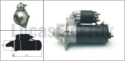 55351630 Marş Motoru (12V-2.0kw-10 Diş) Opel Astra G | LES0366 LUCAS