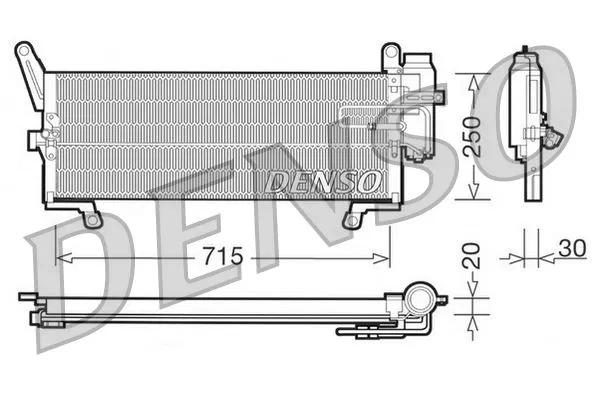 7787104 Klima Radyatörü Fiat Punto | DCN09095 DENSO
