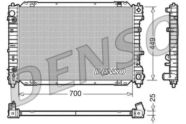 YF1015200 RADİATOR. Engine Cooling Ford Maverick (01-) | DRM10087 DENSO