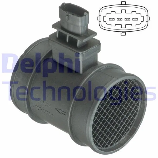 51831050 Hava Kütle Ölçer (Debimetre) Alfa Romeo 159 2.0 Jtdm 09-11, Brera 2.0 Jtdm 09-10, Giulıetta 1.4 TB/1.6 Jtdm 10-, Mito 1.3 08-10, Spider 2.0 J | AF10400-12B1 DELPHI