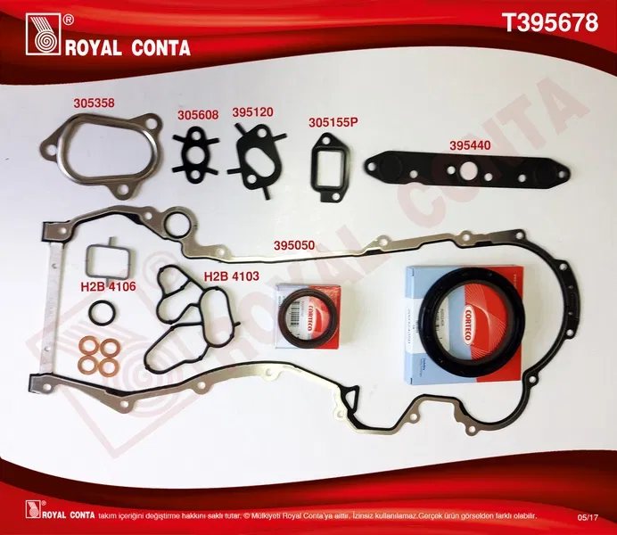 71744285 Alt Takım Conta DOBLO-ALBEA-PALIO-PUNTO-LINEA-FIOR | T395678 ROYAL