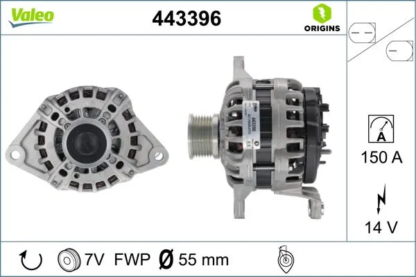 F000BL07CE Alternatör Iveco | 443396 VALEO