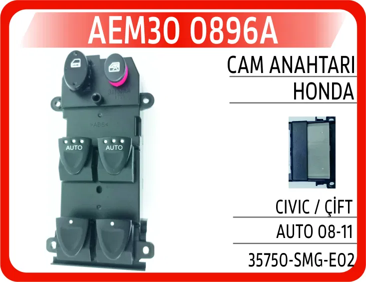 35750SMGE02 Cam Anahtarı Honda Civic / Çift Auto 08-11 | 0896A AEM