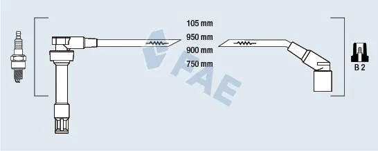12121247512 Ateşleme Kablosu Seti BMW 3 | 85945 FAE