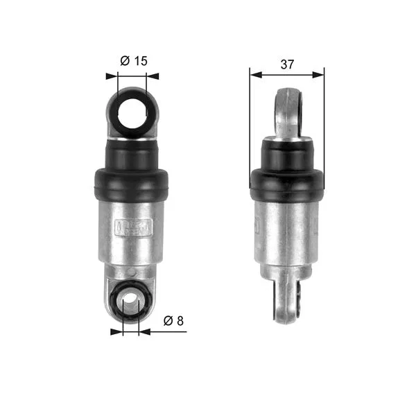 11282243510 Gergi Rulmanı Titreşim Amortisörlu Omega B 2.5 Td 94-03 -BMW 318-320-325-520-525 Td | T39097 GATES