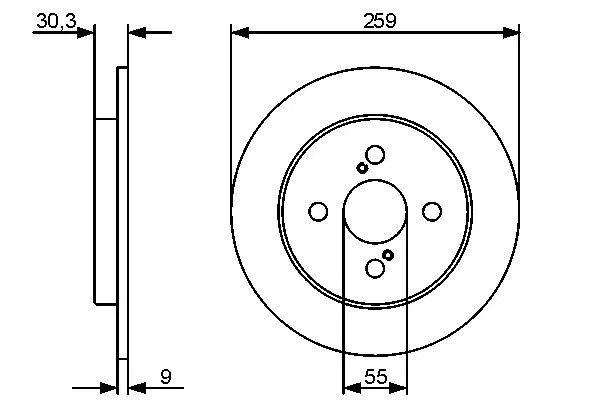 4243152080 Fren Diski Toyota IQ | 0986479420 BOSCH
