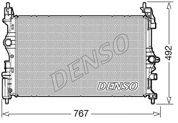 1300377 Motor Su Radyatörü Opel Corsa E (14-) | DRM20019 DENSO
