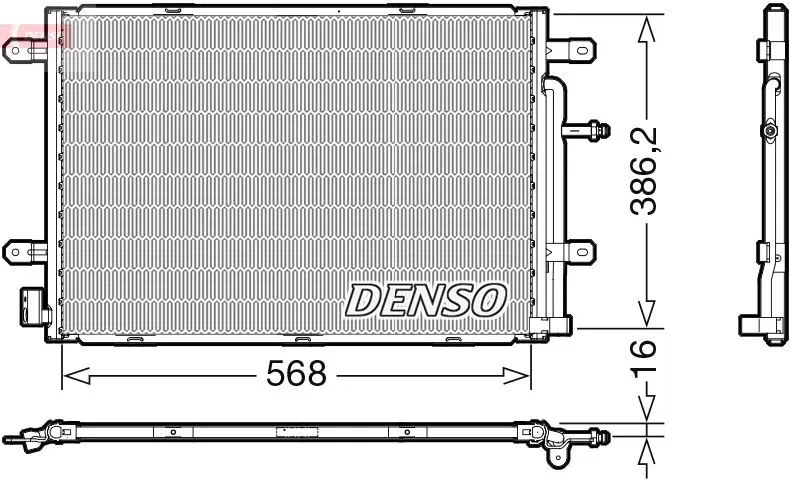 8E0260401R Klima Radyatörü Audi A4 B8 | DCN02039 DENSO
