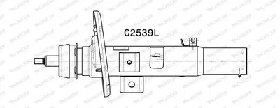 37106887933 Amortisör Ön Sol (Edc. Gazlı) BMW G01 F97 G08 G02 | C2539L MONROE