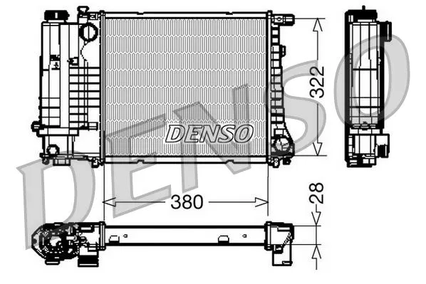 17111712976 RADİATOR. Engine Cooling BMW 3 (E30) (82-94) | DRM05044 DENSO
