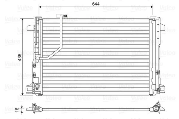A2045000254 Klima Radyatoru | 814044 VALEO