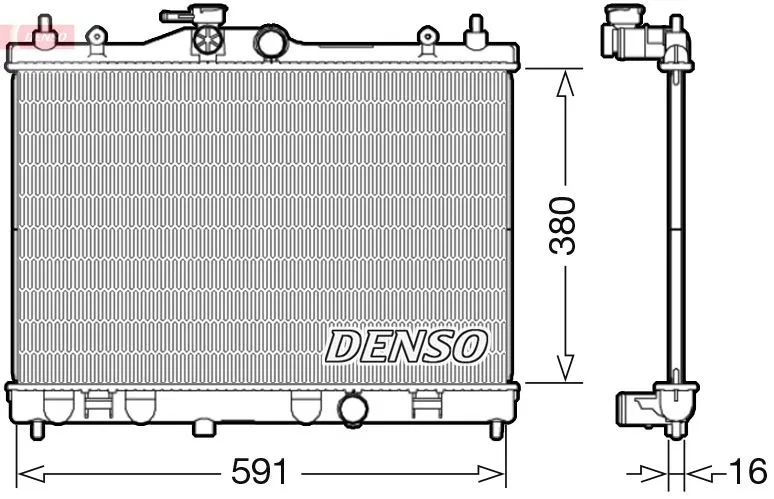 214101FD5A Su Radyatörü | DRM46040 DENSO