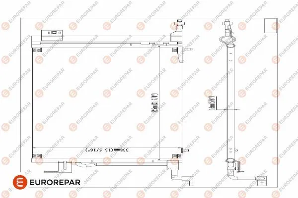 6455.AV Klima Radyatörü (Kondenseri) P306 II (97-01) | E163305 EUROREPAR