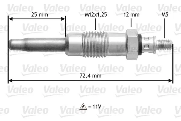 5960.G7 Kizdirma Bujısı (Mercedes OM601-602-603) ( Renault R9 / Peugeot Boxer 2.5D 94 / Citroen Jumper 2.5D 94 ) | 345100 VALEO