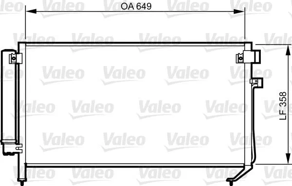 73210SA000 Kondenser Subaru Forester (Sg) | 814312 VALEO