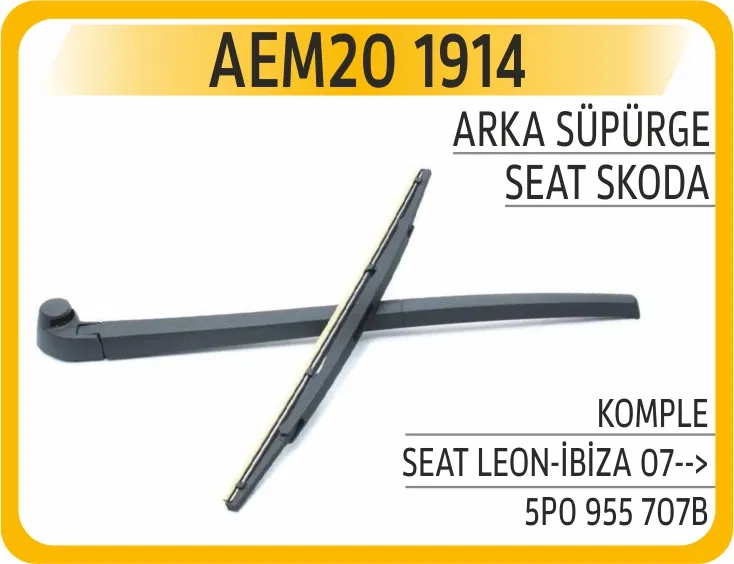 5P0955707B Arka Süpürge Komple Seat LEON-İBİZA 07- | 1914 AEM