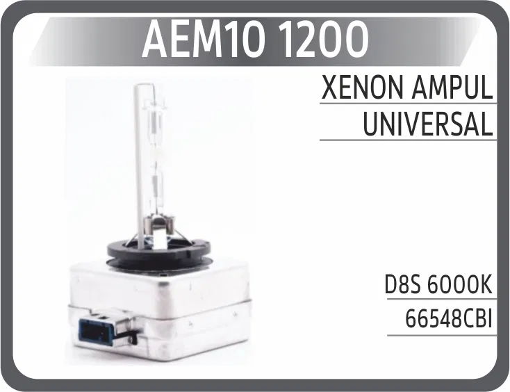 Xenon Ampul D8S 6000K | AEM10-1200 AEM