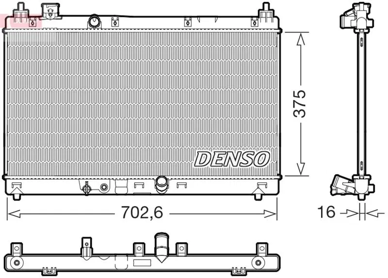 190105R1003 Thermal Radiator | DRM40057 DENSO