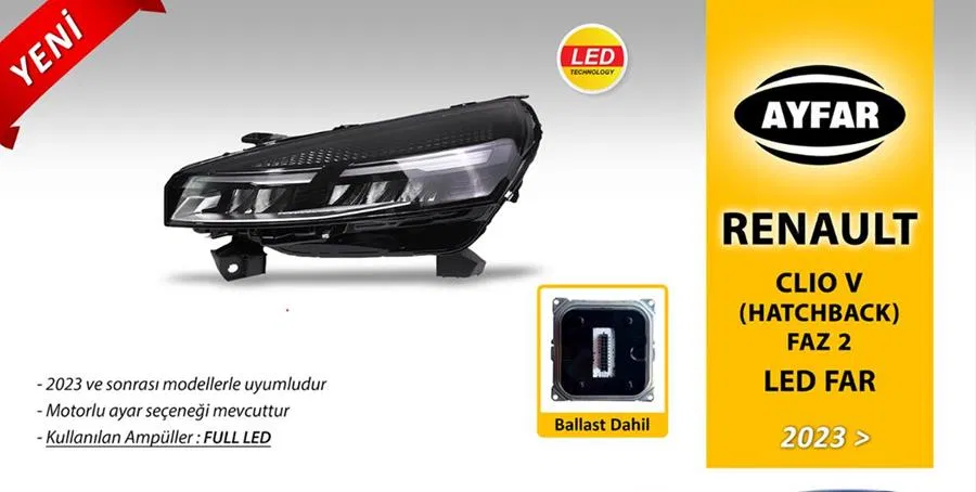 260103507R Far Sağ Renault Clio V 23- Makyajlı Faz2 | 202350 AYFAR