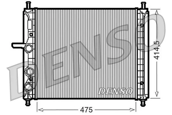 46809639 Su Radyatörü Fiat Brava | DRM09034 DENSO