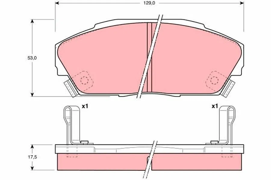 ACURA45022SD4020 Disk Balata Honda Legend I | GDB3034 TRW