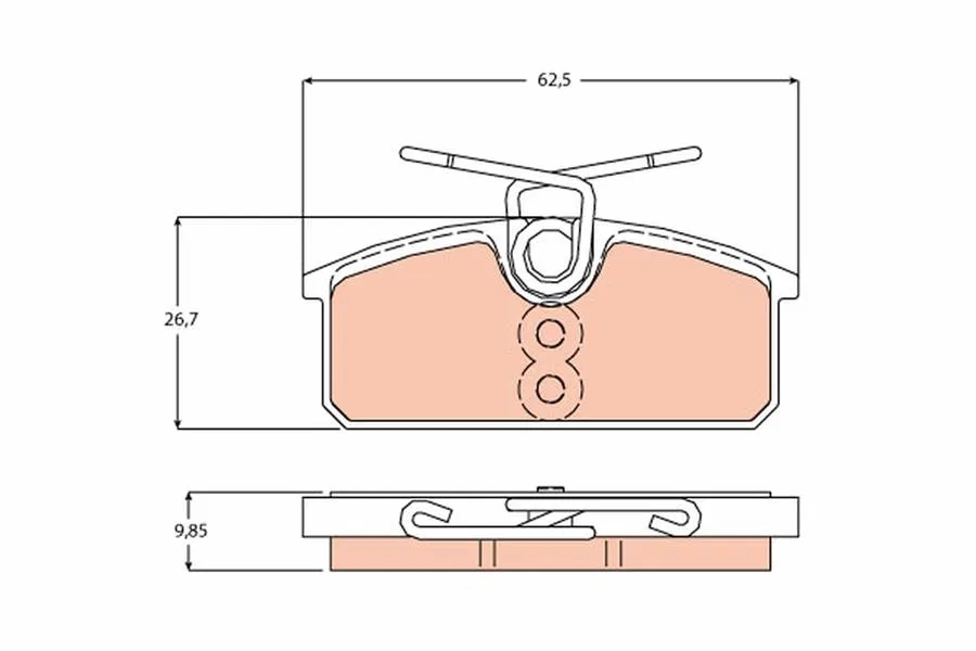 440608195R Disk Balata Renault Twizy | GDB2165 TRW