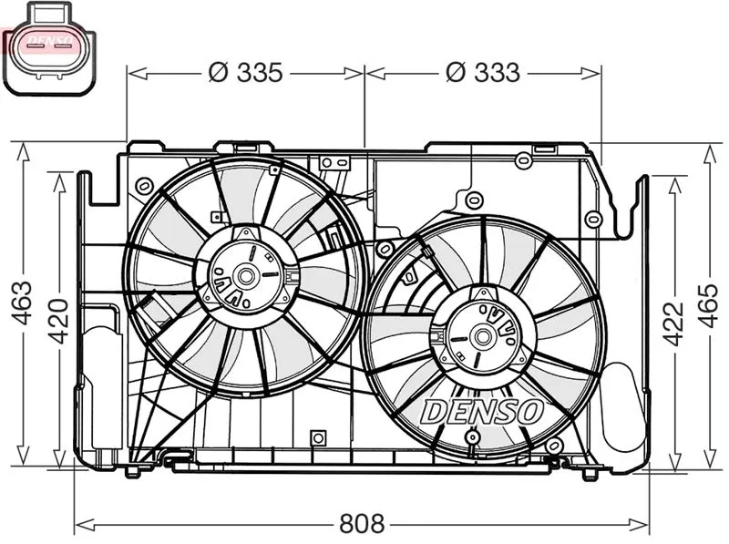 1636328170 Fan, Motor Soğutması Toyota RAV 4 | DER50002 DENSO