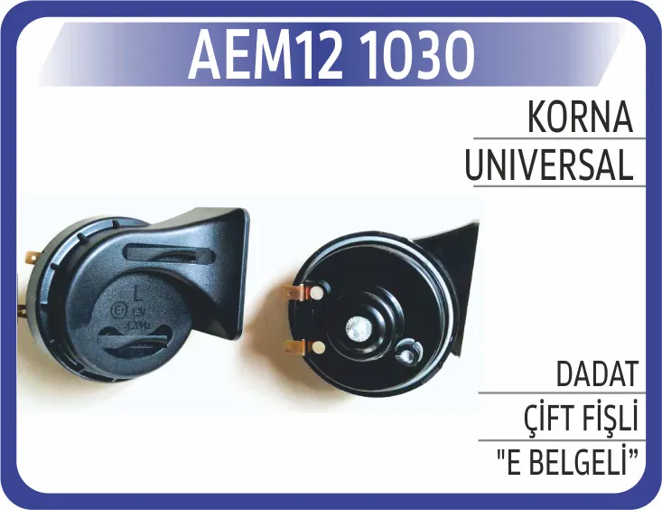 65HO1200 Korna Dadat Çift Fişli "E Belgeli" | 1030 AEM