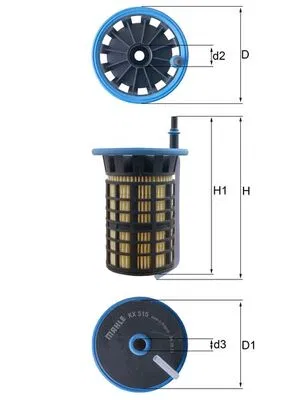 77366641 Yakıt Filtresi Boxer-Jumper 2.0 Blue HDI 15- | KX515 MAHLE