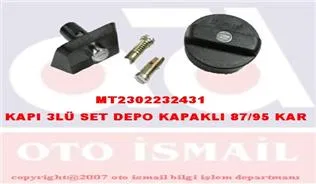 Kilit Set 3LU Takım Depo Kapaklı ( Fiat Kartal 87 --99 ) | 2232431 MITA