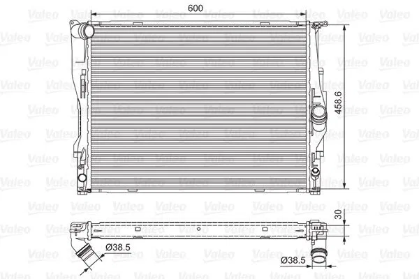 17117553111 Radyatör BMW 1 Serisi E81/E82/ E87 / E88 | 701542 VALEO