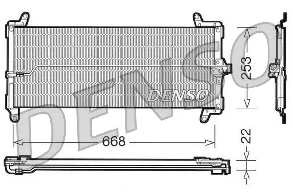 7790646 Klima Radyatörü Fiat | DCN09001 DENSO