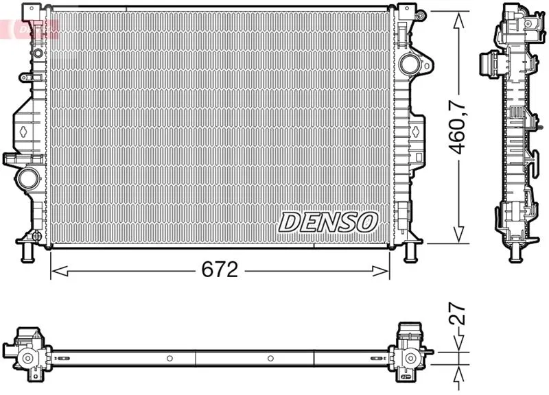 CV618005FA Su Radyatörü Ford Kuga II | DRM10115 DENSO