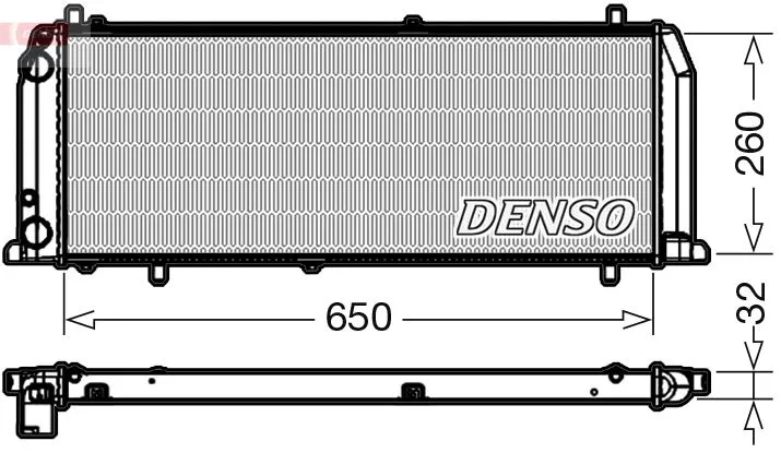 431121253A Su Radyatörü Audi 100 C3 | DRM02008 DENSO