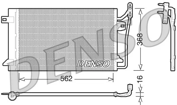 9E5Z19712A Klima Radyatörü | DCN10026 DENSO