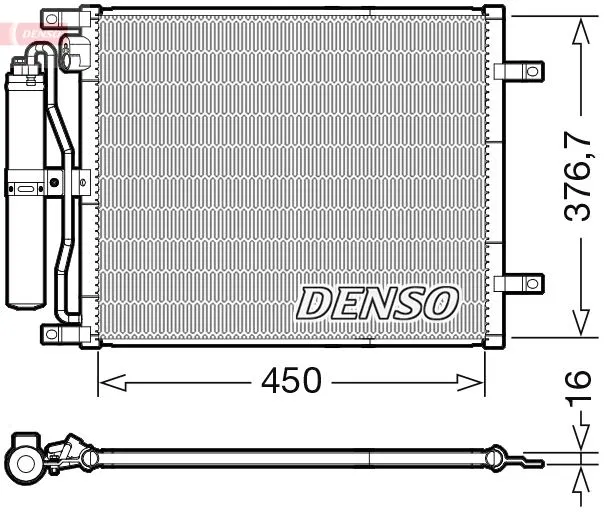 921009U20B Klima Radyatörü Nissan Micra III | DCN46029 DENSO