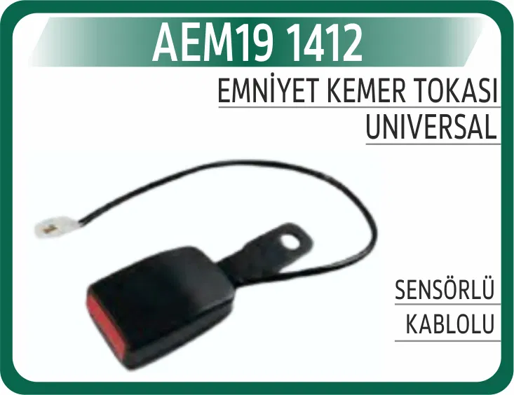 1412 Emniyet Kemer Tokası Sensörlü - Kablolu | AEM