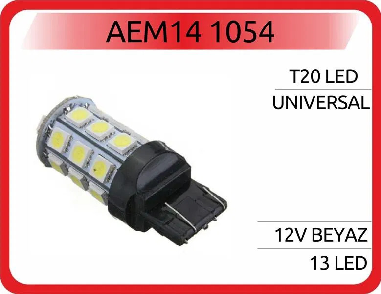 T20 Led 12V 13 Led Beyaz | AEM14-1054 AEM