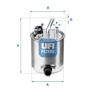 16400-EC00A Filtre MAZOT-(NISSAN Navara 05/12 2.5 DCI ) | 55.582.00 UFI