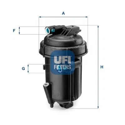 96629454 Yakıt Filtresi (Mazot) Albea / Palio / Doblo / Ducato / Astra H / Corsa C / Lacetti 03- Z13DTH 1.3D OEM (Orijinal Equipment Manufacturer) | 55.163.00 UFI