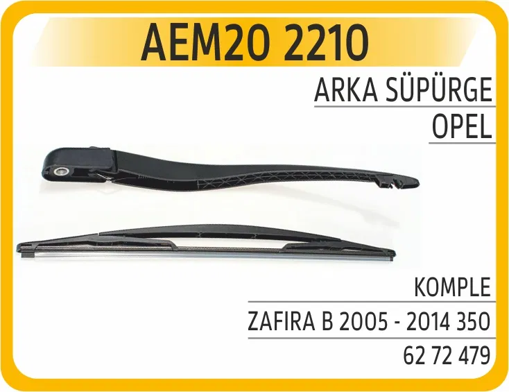 6272479 Arka Süpürge Komple Opel Zafira B 2005 - 2014 350 | 2210 AEM