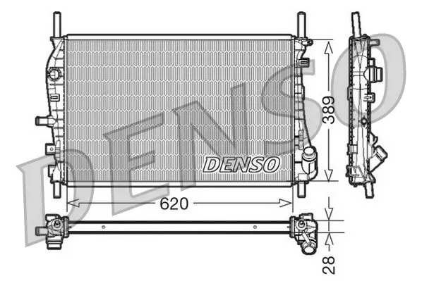 2S718005AD Su Radyatörü Ford Mondeo III | DRM10073 DENSO