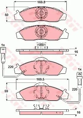SSANGYONG4813005100 Disk Balata | GDB3134 TRW