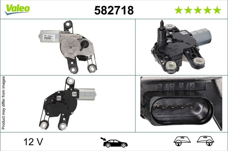8V0955711B Silecek Motoru Arka Lhd Rhd Audi A1 | 582718 VALEO