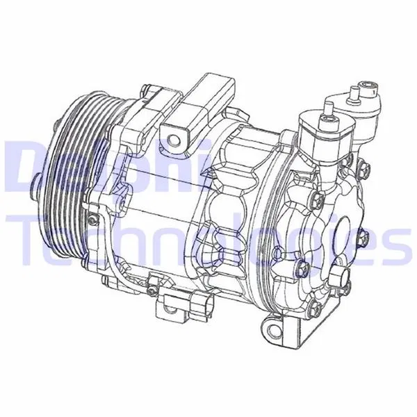 7C1119D629BA Kompresör Ford Transit V363 | CS20351 DELPHI