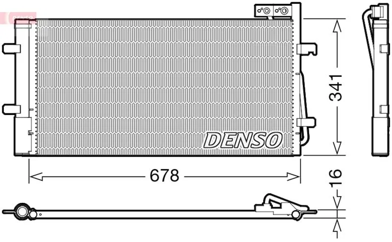 8U0260401C Klima Radyatörü Audi Q3 | DCN02035 DENSO
