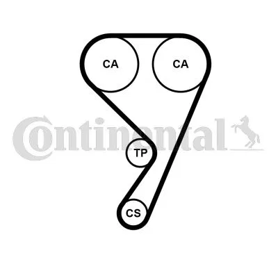 CM5G6M260AA Timing Belt Kit + Water Pump | CT1189WP1 CONTINENTAL