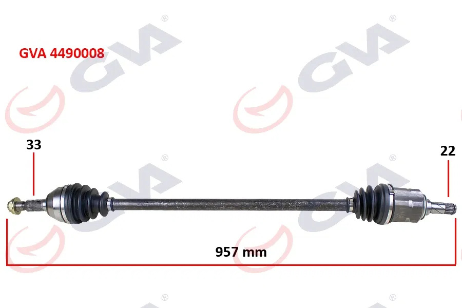 374548 Komple Aks Sağ Astra H-ZAFIRA B 1.4-1.6 (04-09) 9 | 4490008 GVA